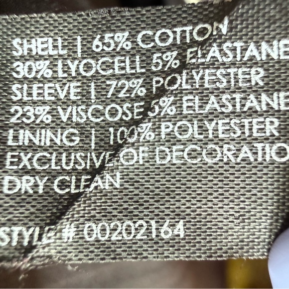 CLUB MONACO Shayla Mini Dress Black Abstract Print Faux leather Trim Size 8 - Picture 16 of 16